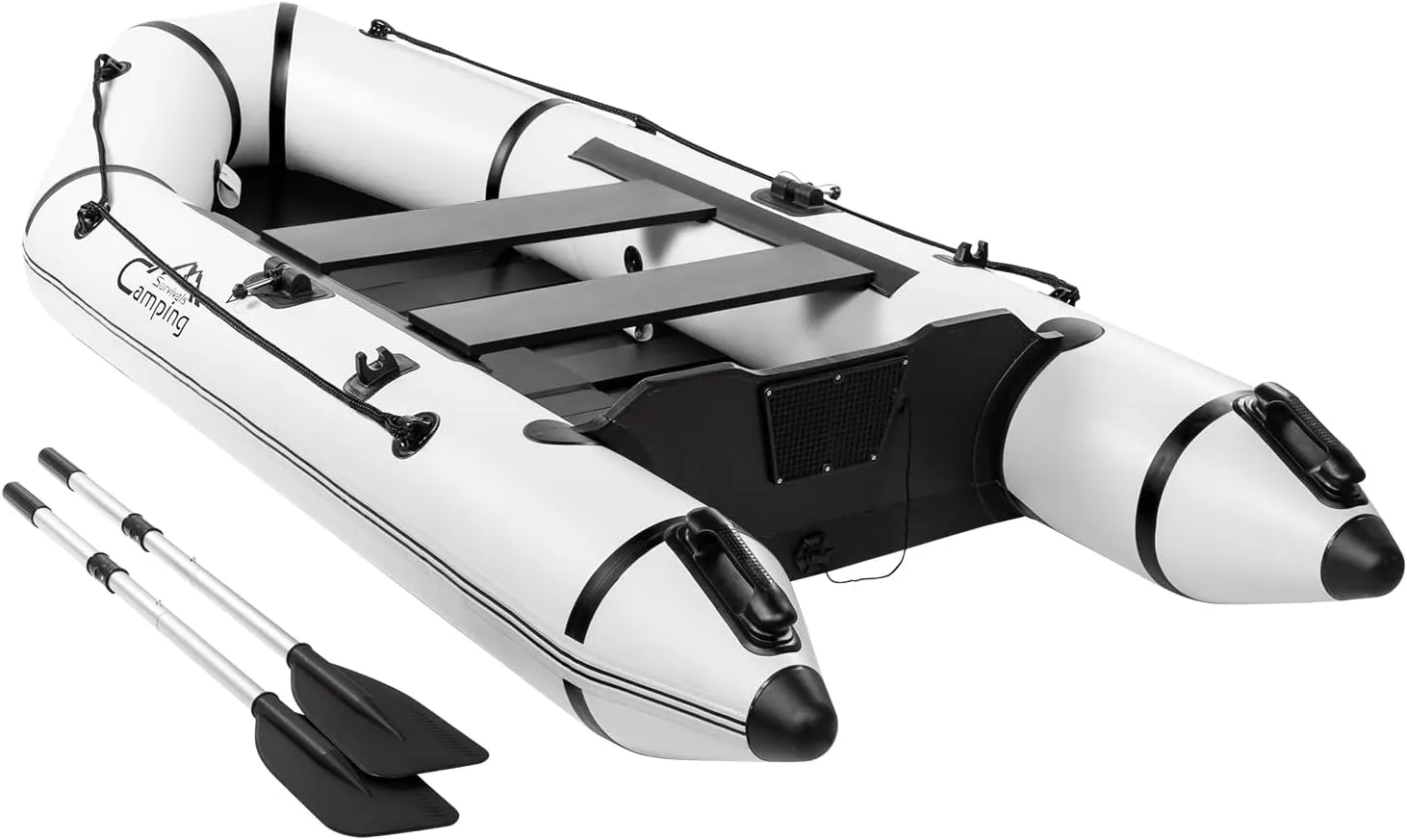 2 Person Inflatable Boat, Raft Inflatable Kayak with Foot Pump & Paddle US in Stock Inflatable Boat for Adults,Portable Fishing Boat