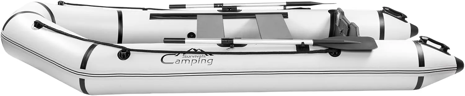 2 Person Inflatable Boat, Raft Inflatable Kayak with Foot Pump & Paddle US in Stock Inflatable Boat for Adults,Portable Fishing Boat