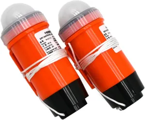 2Pcs Life Jacket Light, Eco-Friendly Waterproof LED Strobe Lights Automatic Survivors' Locator for Tubing, Rafting, Water Skiing, and Fishing Life Jacket Light