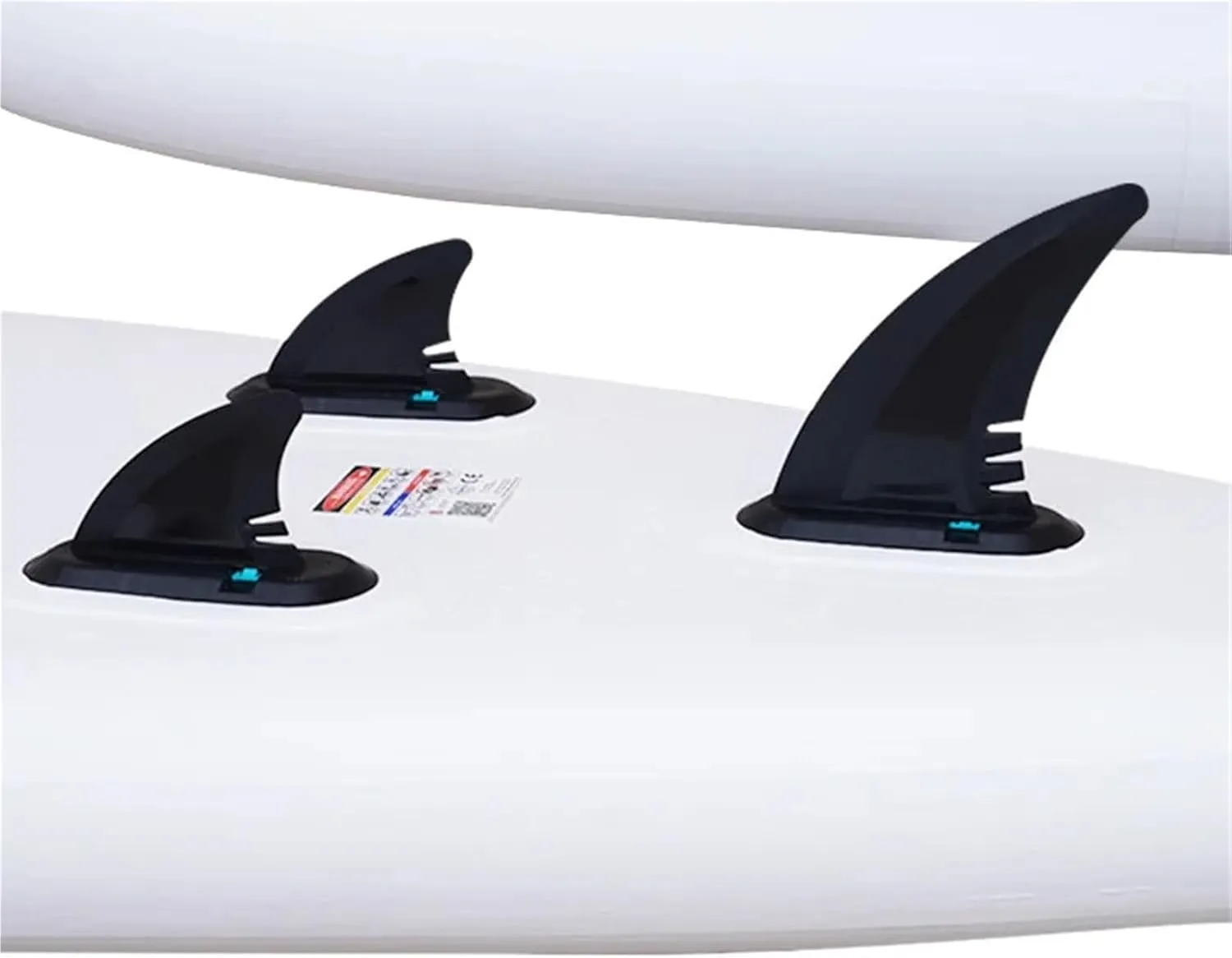 9.9/19cm Black/White SUP Central Fin and Side Fin Stand Up/Paddle/Inflatable Board Surfboard Central Fin Water Sport Easy Installation