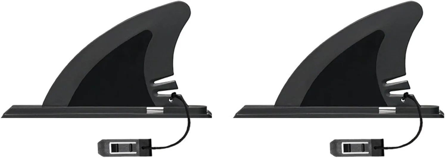 9.9/19cm Black/White SUP Central Fin and Side Fin Stand Up/Paddle/Inflatable Board Surfboard Central Fin Water Sport Easy Installation