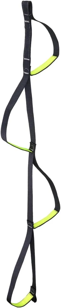 Adjustable Climbing Ascender Sling Foot Loop Ascender Webbing Sling for Outdoor Mountaineering, Rock Climbing, Expedition, Caving, Rescue and Aerial Work