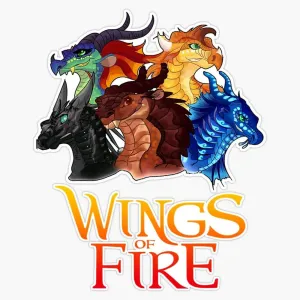 All Together Love Dragons Graphic Wings Of Fire Manga Series Sticker Bumper Sticker Vinyl Decal 5"