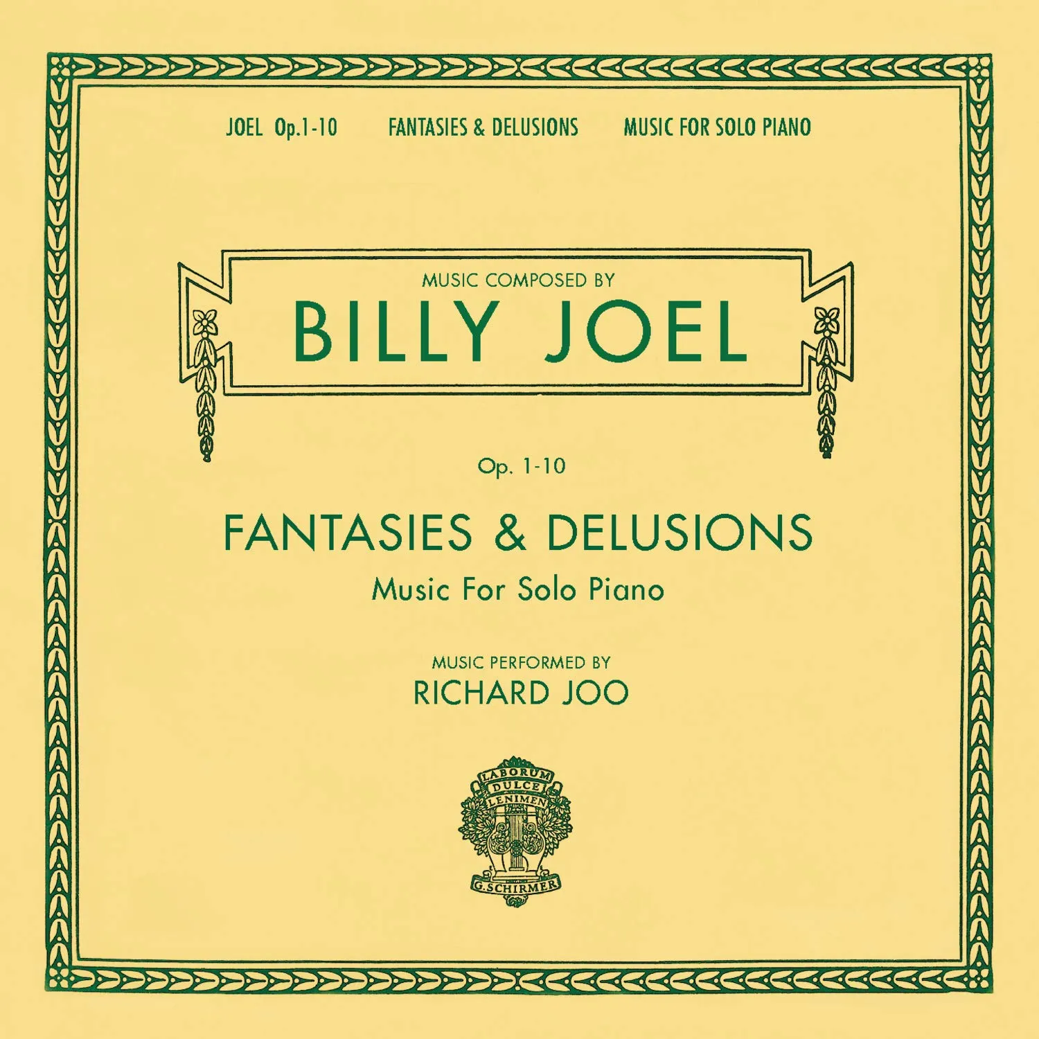 Billy Joel Opus 1-10 Fantasies & Delusions Music for Solo Piano