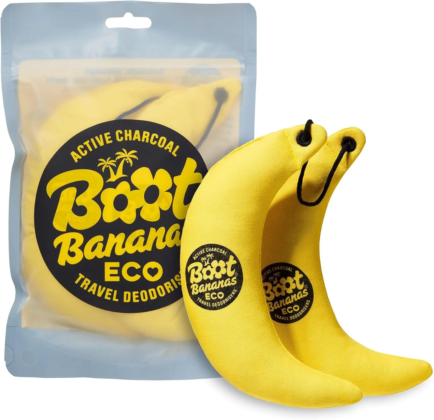 Boot Bananas Eco Travel Deodorisers | Light Weight, Sustainable, Reusable Sports Shoe & Glove Deodorizer Odour Neutralizer & Air Purifier | Eco-Conscious | Lasts up to 12 Months | 1 Pair
