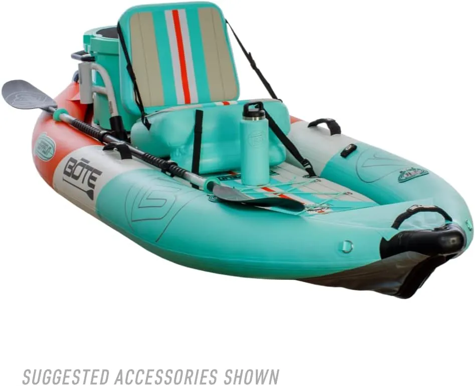 BOTE Zeppelin Aero Inflatable Kayak for Adults & Kids Includes Travel Bag Adjustable Seat 1 Person Single Rider Blow Up Kayaking for Fishing Hunting Leisure Multiple Colors