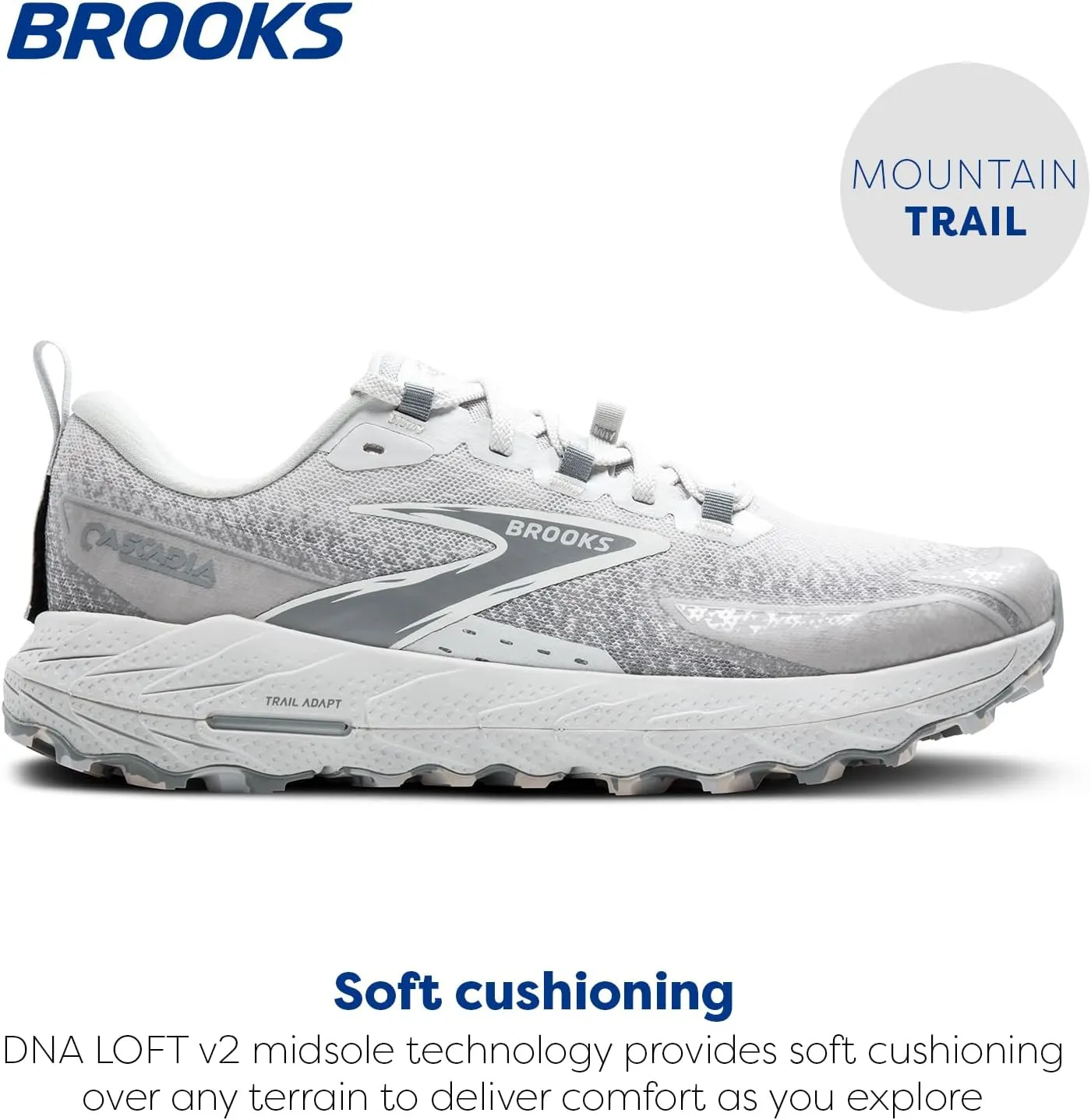 Brooks Mens Cascadia 18 Mountain Trail Running Shoe