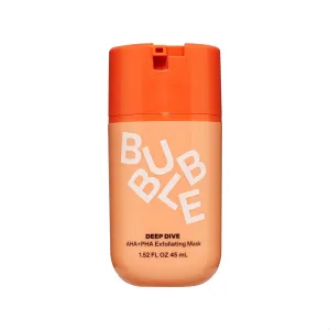 Bubble Skincare Deep Dive AHA   PHA Exfoliating Mask - Gentle Facial Exfoliator with Oil Control - Promotes a More Even Skin Tone - Skin Care Enriched with Azelaic Acid and Willow Bark Extract (45ml)