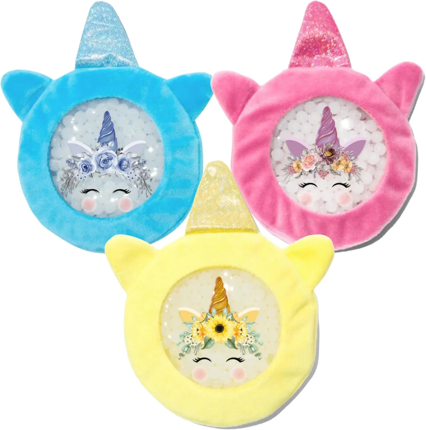 Colt & Kase Kids Ice Packs for Boo Boos with Cover - Unicorn Design - Hot & Cold Packs - Ages 3 