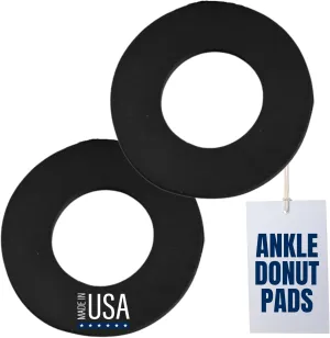 Covey Sports Ankle Donut Pads for Boots with Adhesive Backing - Cushion Foam Fitting Pads for Ski & Snowboard, Work Boots, Skates, & More - Pain Relief & Ankle Blister Protection