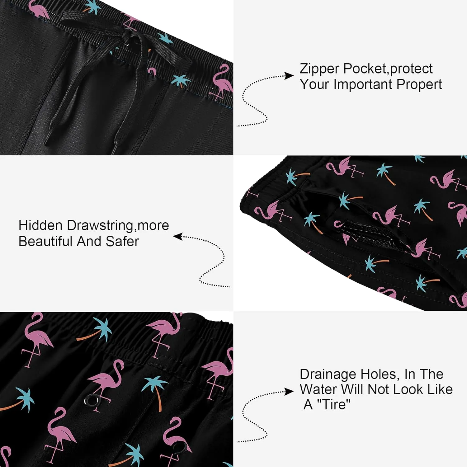 DEOLAX Mens Swim Trunks 7 Inch Inseam Summer Dry Fit Swimming Trunks Board Shorts Lightweight Workout Mens Bathing Suit