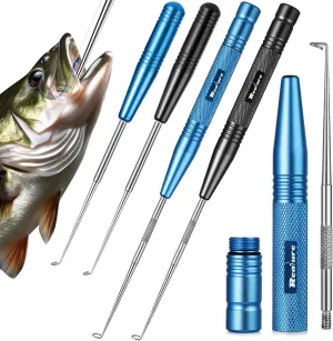 Fish Hook Remover Tool Fishing Hook Quick Removal Device Descending 2 Sizes for Saltwater Security Extractor, Fishhook Unhooking Stainless Steel Magnetic Release Accessories