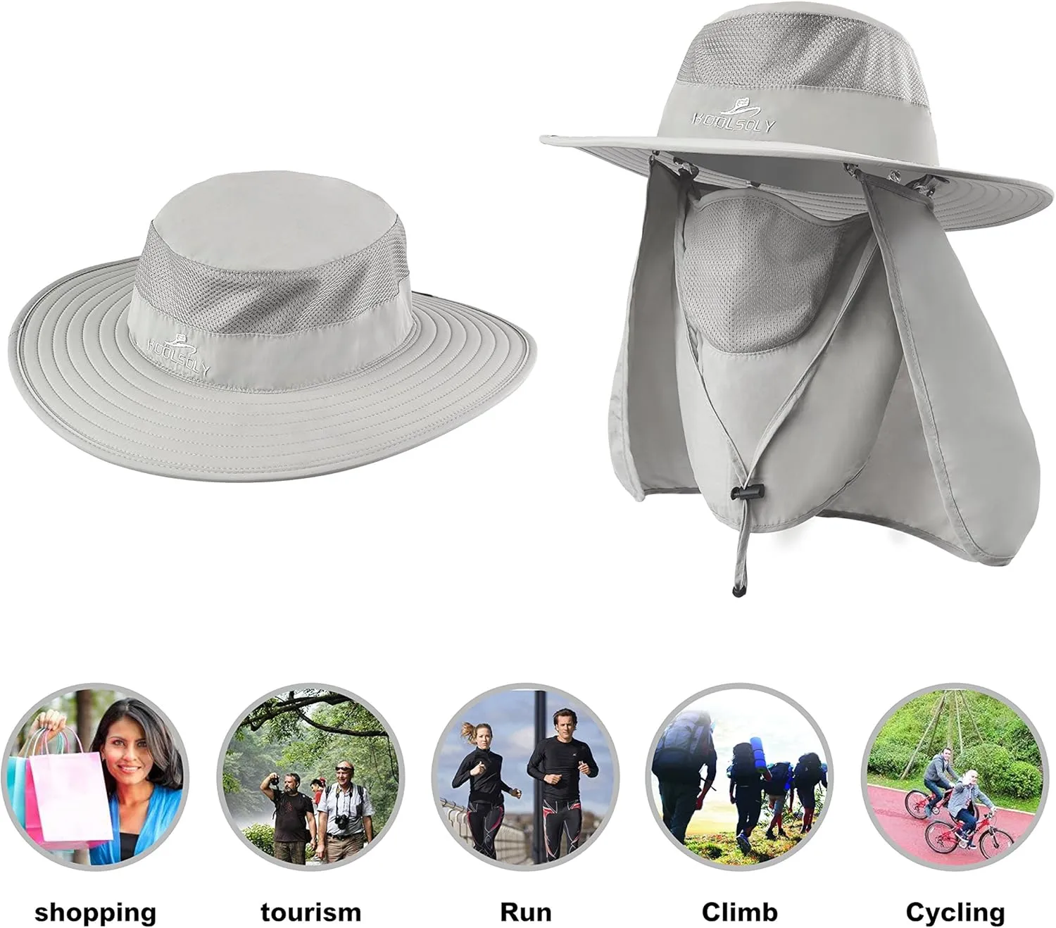 Fishing Hat,Sun Cap with UPF 50  Sun Protection and Neck Flap,for Man and Women