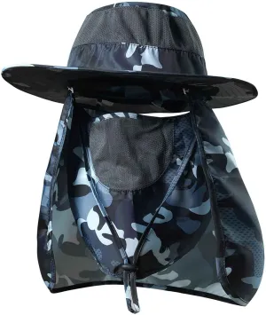 Fishing Hat,Sun Cap with UPF 50  Sun Protection and Neck Flap,for Man and Women