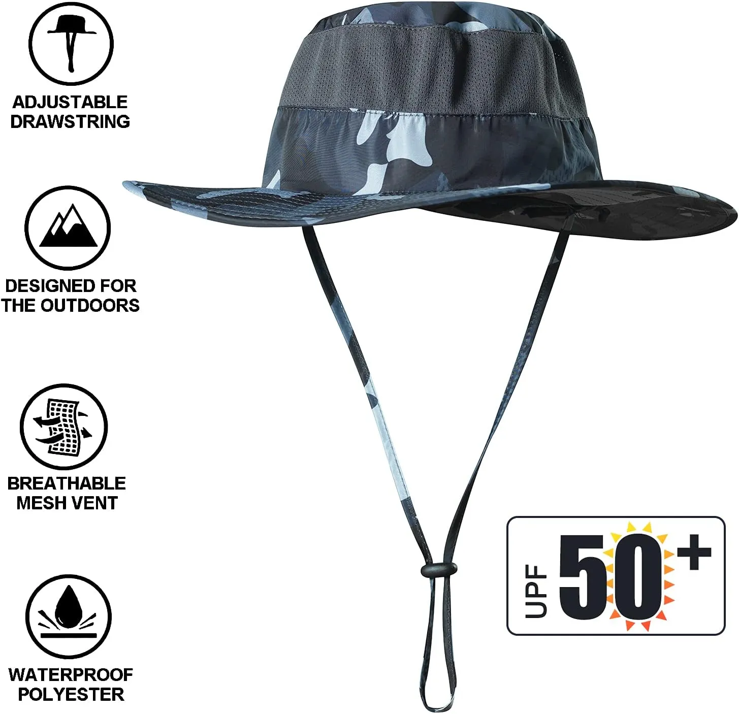Fishing Hat,Sun Cap with UPF 50  Sun Protection and Neck Flap,for Man and Women