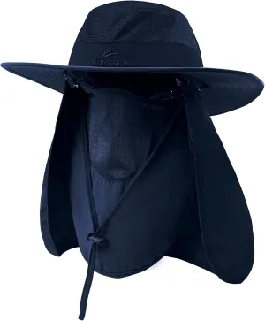 Fishing Hat,Sun Cap with UPF 50  Sun Protection and Neck Flap,for Man and Women