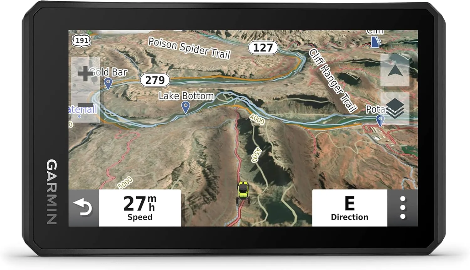 Garmin Tread Powersport Off-Road Navigator, Includes Topographic Mapping, Private and Public Land Info and More, 5.5" Display