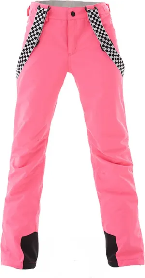 GS SNOWING Women's Insulated Snow Pants Waterproof Windproof Snowboard Ski Bibs with Detachable Suspenders