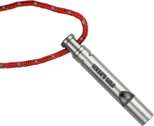 Hiker's Gold Ultralight Titanium Emergency Whistle for Hiking, Backpacking, Camping