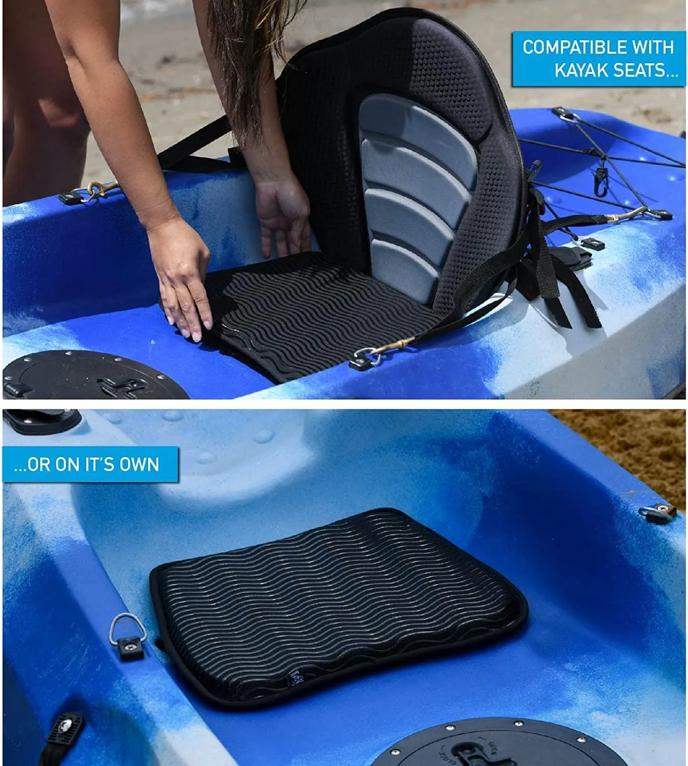 Hornet Watersports Kayak Seat Cushion, Ideal Kayak Accessories for Men and Women, Kayaking Accessories Kayak Seat Pad, Anti Slip Kayak Seat