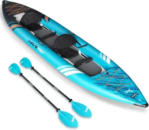 Inflatable Kayak, Lightweight and Durable Foldable Kayak, Blow Up Kayak, Kayaks for Adults Paddling on Rivers, Lakes and Coastal Waters
