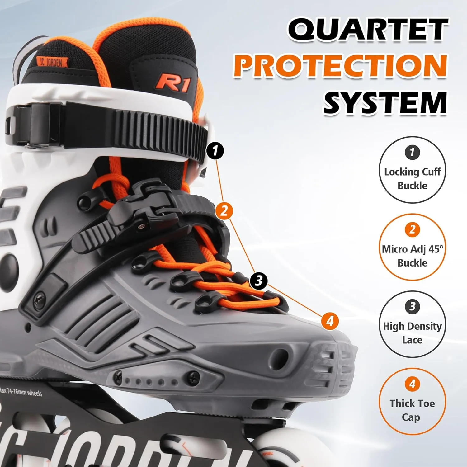 Inline Skates for Women Men, Fitness Speed Racing Skates with Durable Outer Shell, Adult Male Female, Professional Outdoor Fitness Roller Skates Blades for Unisex