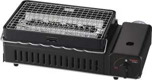 Iwatani Portable Gas Grill BBQ Stove ABURIYA2 CB-ABR-2, Black