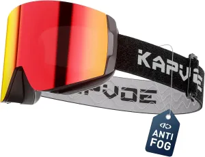 KAPVOE Magnetic Ski Goggles Snowboard goggles for Men Women Snow Glasses OTG Anti fog 1OO% UV Protection - K0718