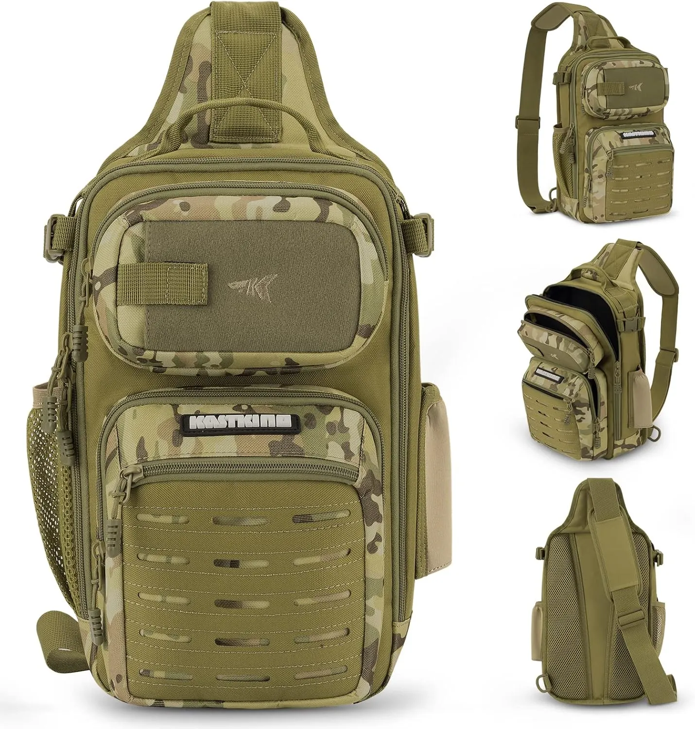 KastKing BlowBak Tactical Sling Tackle Bag-Lightweight Fishing Backpack Storge Fishing Gear and Equipment,Gift for Men