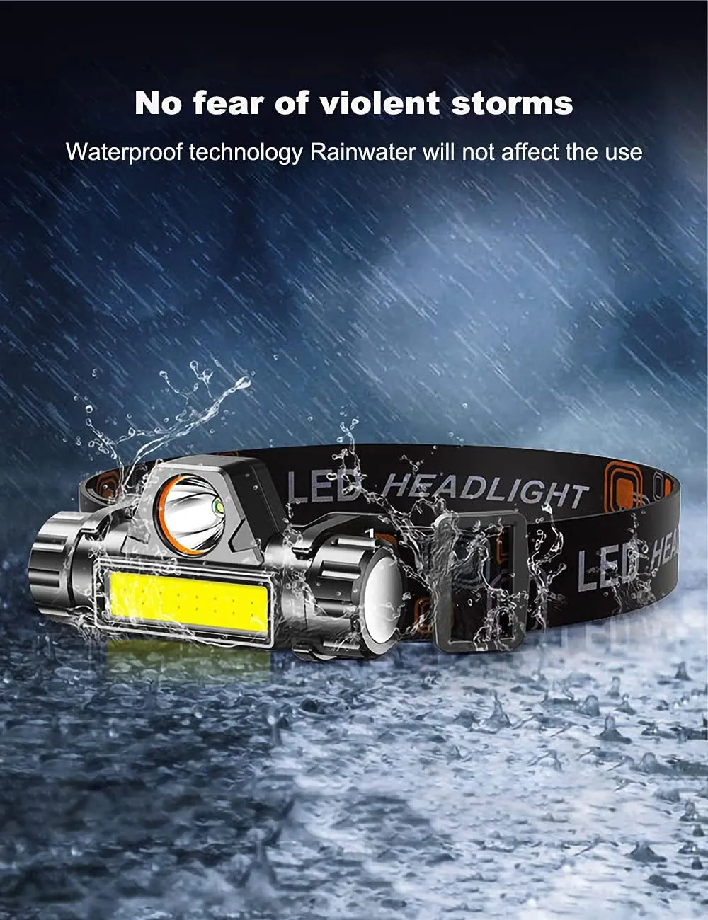LED headlamp Flashlight 4-Pack LED Rechargeable Headlamp Headlight for Running, Camping, Hiking and More Lumens USB Rechargeable Headlight, Outdoor Camping Cycling Fishing, headlamp Flashlight