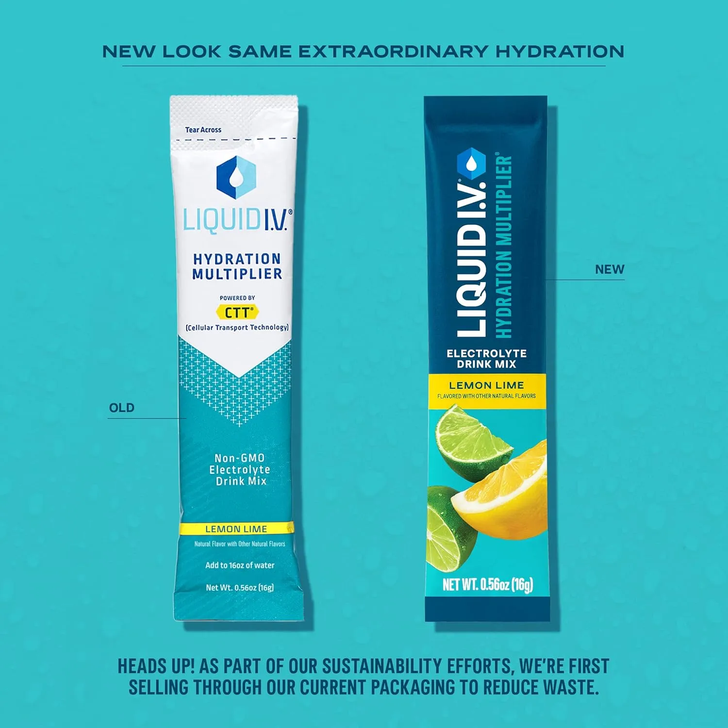 Liquid I.V. Hydration Multiplier - Lemon Lime | Electrolyte Powder Drink Mix | 1 Pack (16 Servings)