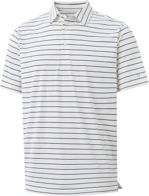 M MAELREG Mens Striped Golf Shirts Short Sleeve Silk-Like Touch Water-Resistant Breathable Soft Collared Polo Shirts for Men