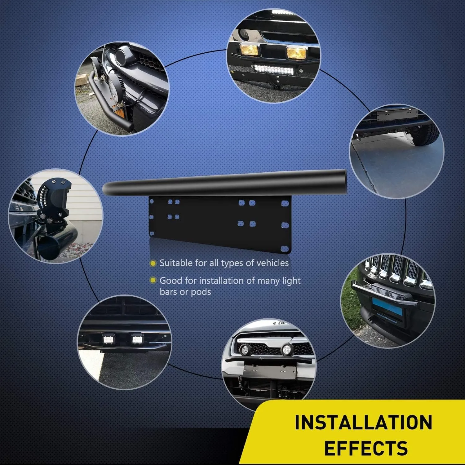Nilight 20Inch 126W LED Light Bar Spot Flood Combo Driving Off Road with Front License Plate Mounting Bracket Wiring Harness for Trucks Pickup Car SUV ATV UTV 4x4 Van Camper, 2 Years Warranty