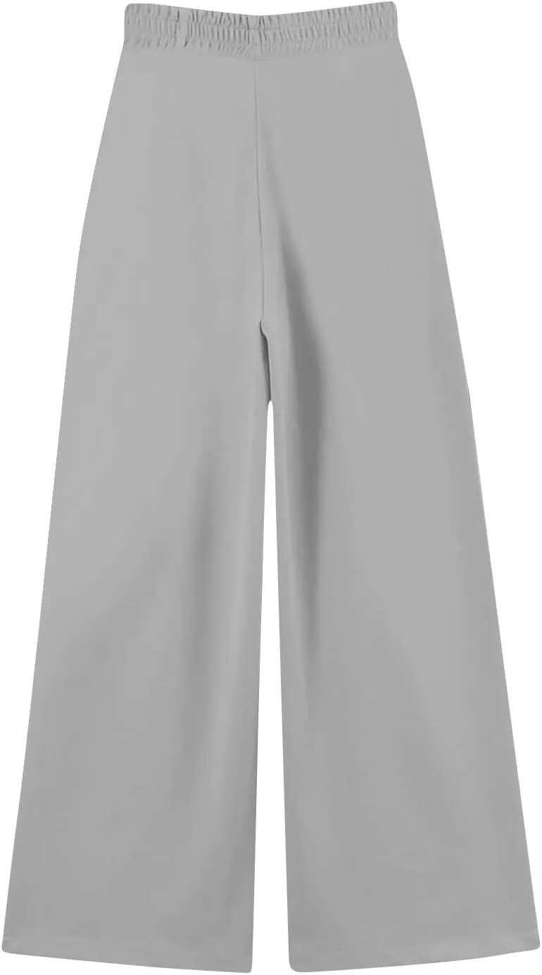 Oversized Wide Leg Sweatpants Women Baggy Y2K High Waisted Fleece Jogger Pants Trendy Cute Sweat Pants with Pockets