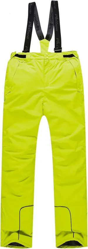PHIBEE Boys' Waterproof Breathable Polyester Snowboard Ski Pants