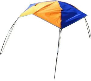 Pilarmuture Inflatable Kayak Awning Canopy,Boat Sun Shade Shelter,2 Persons Boat Sun Shelter Sailboat Awning Cover Fishing Canopy Tent Sun Shade and Protection(Size:S,55.12x47.24 inch)