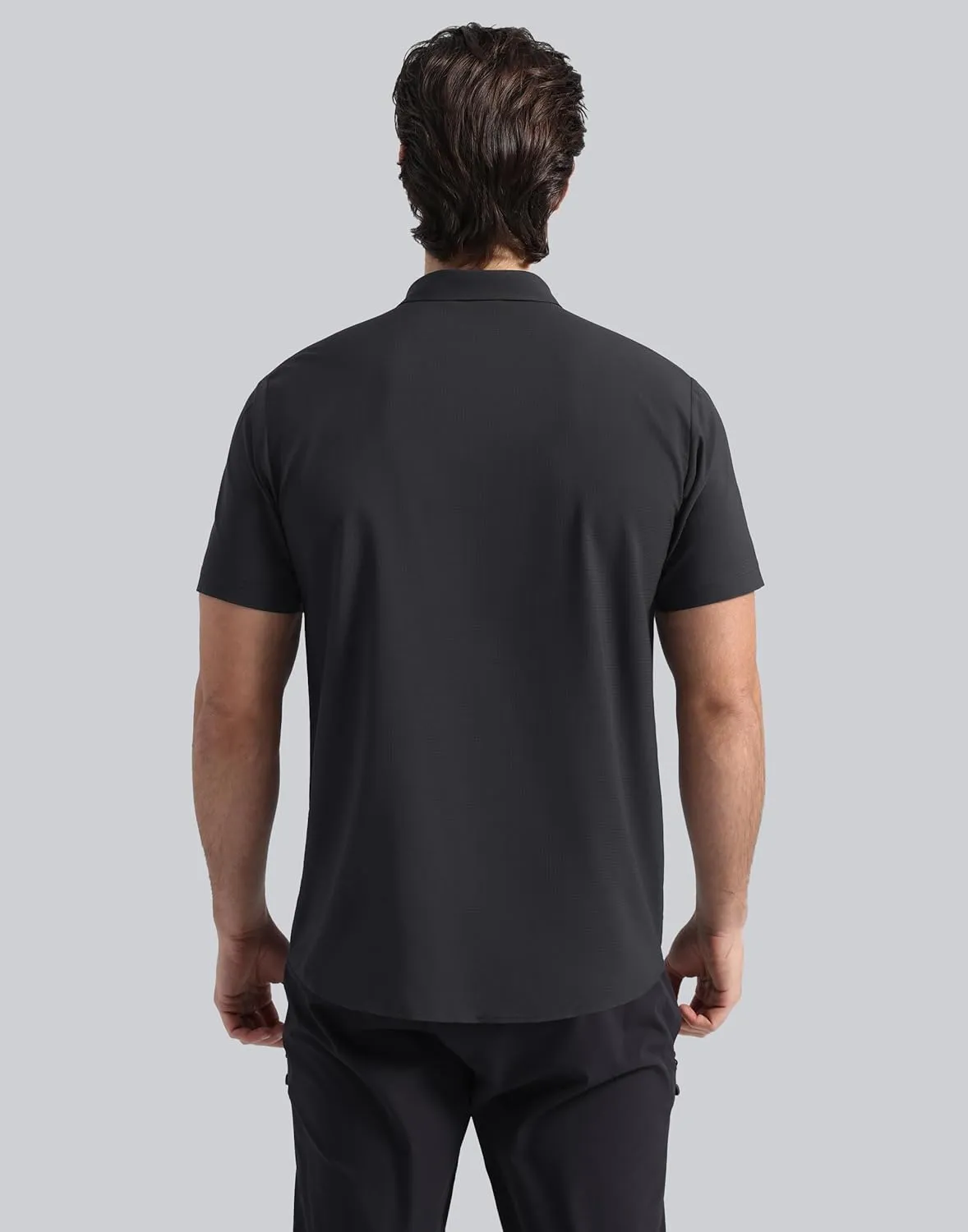 Pioneer Camp Men Fishing Shirts with Zipper Pocket UPF 50  Lightweight Casual Short Sleeve Button Down Shirts for Men Hiking