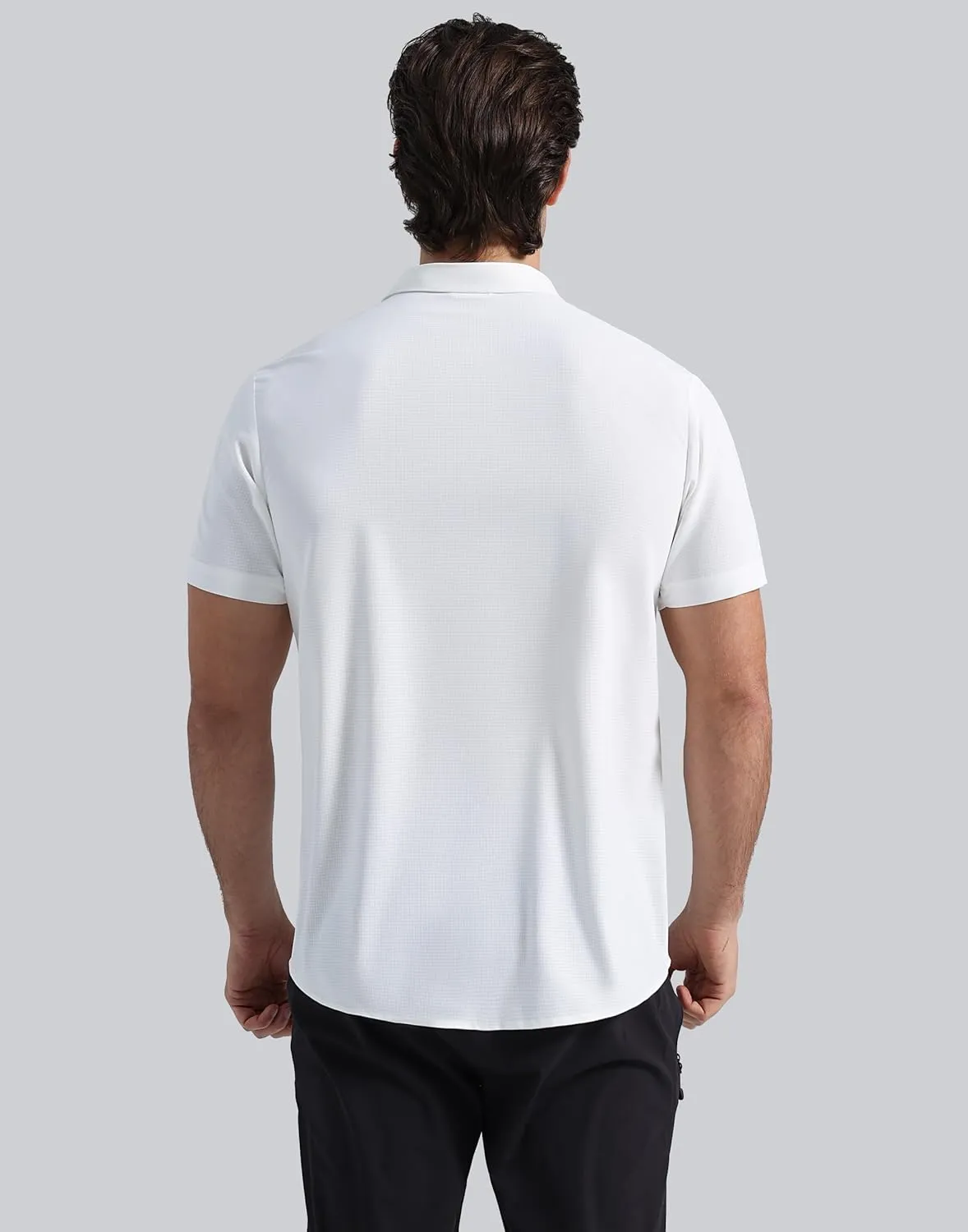 Pioneer Camp Men Fishing Shirts with Zipper Pocket UPF 50  Lightweight Casual Short Sleeve Button Down Shirts for Men Hiking