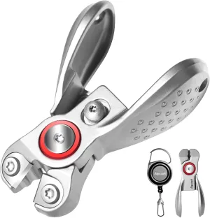 Portable Fishing Line Cutter Mini Stainless Steel Braid Line Remover Scissors Clipper Nippers Quick Fly Fishing Knot Tying Tool Accessories with Retractors Small Mono and Fluoro Lines Cutters