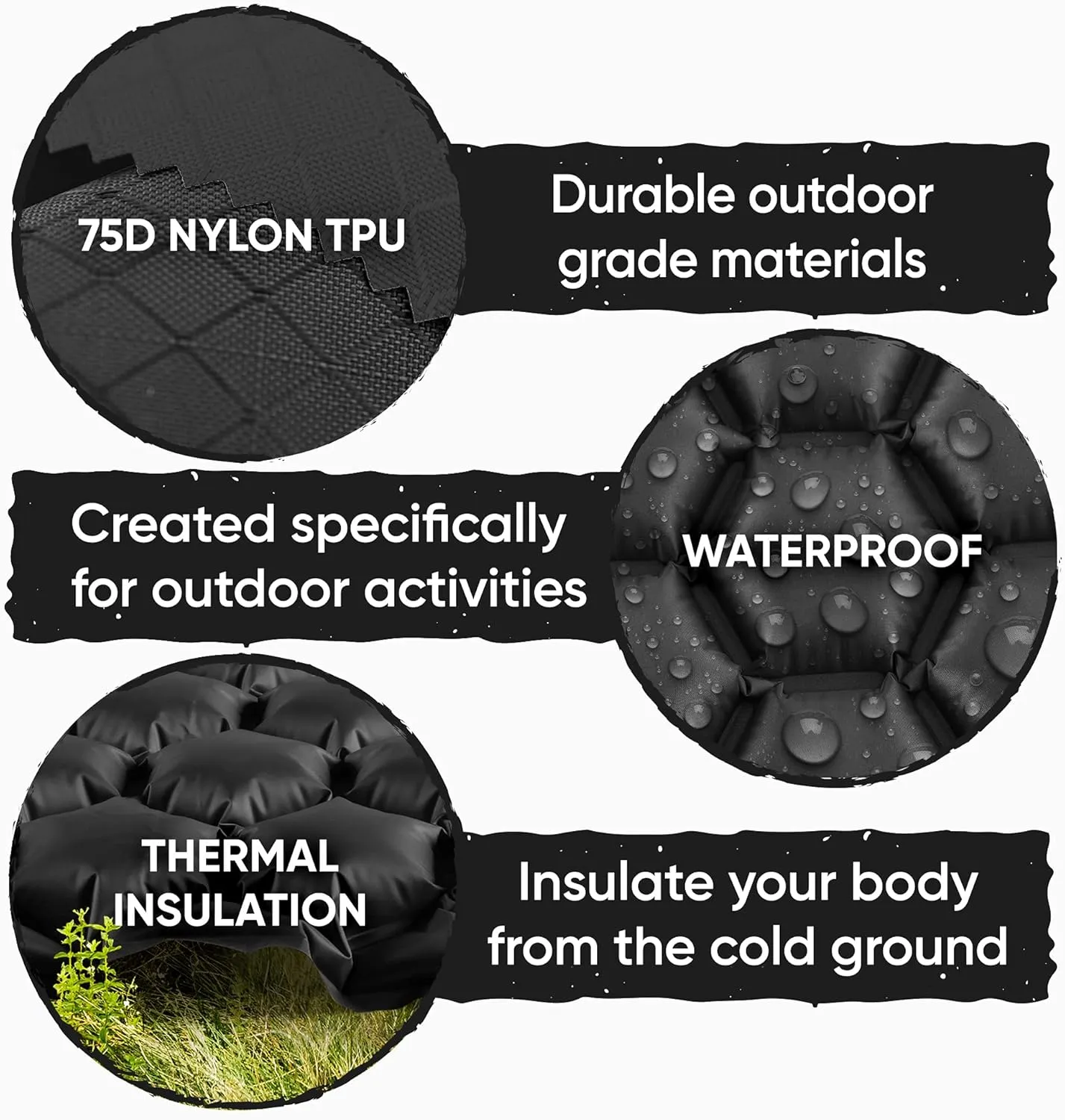 POWERLIX Ultralight Sleeping Pad for Camping with Inflating Bag Compact Lightweight Camping Mat, Outdoor Backpacking Hiking Traveling Airpad Camping Air Mattress Sleeping Mat