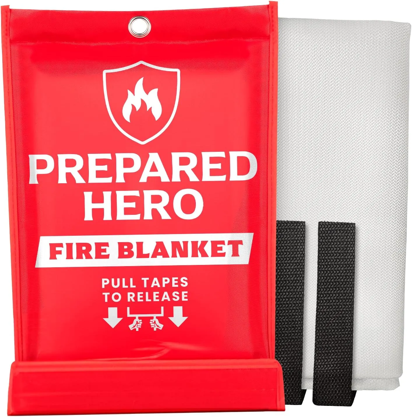 Prepared Hero Emergency Blanket - 1 Pack - Fiberglass Fire Suppression Blanket for Kitchen, Home 39 x 39