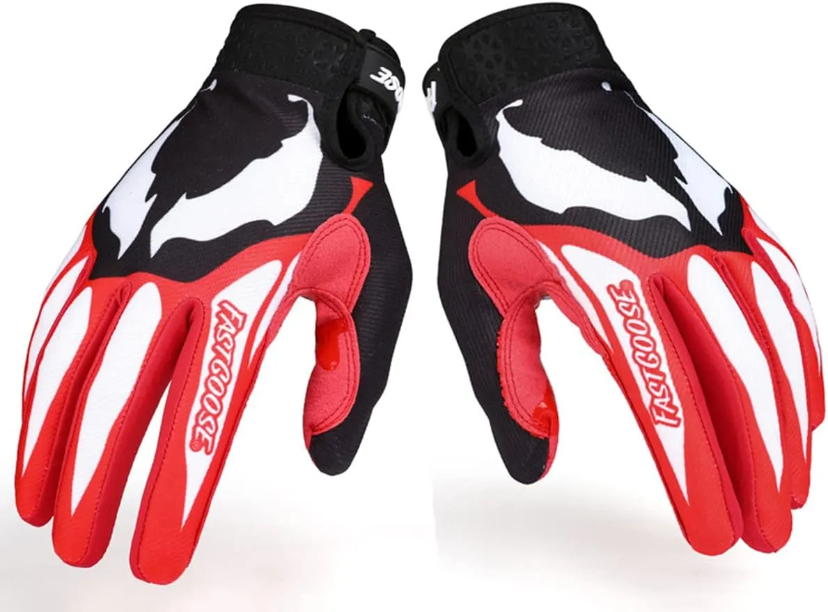 Red Cycling Gloves Mountain Bike Gloves for Outdoor Sports, Driving, Climbing for Men & Women
