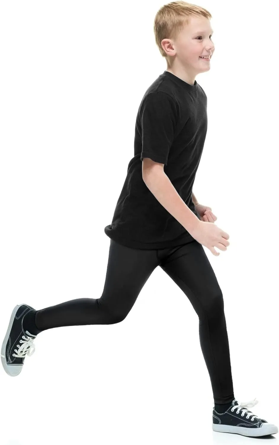 Roadbox Boys Compression Pants Youth Quick Dry Spandex Tights Leggings for Running Football Basketball