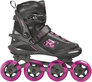ROCES Women's Pic Tif Outdoor Breathable Fitness Comfort 4 80mm Wheels Racing Inline Skates with Memory Buckle, Easy Entry Boots, Glass Fiber Reinforced Shell & Aluminum Frame