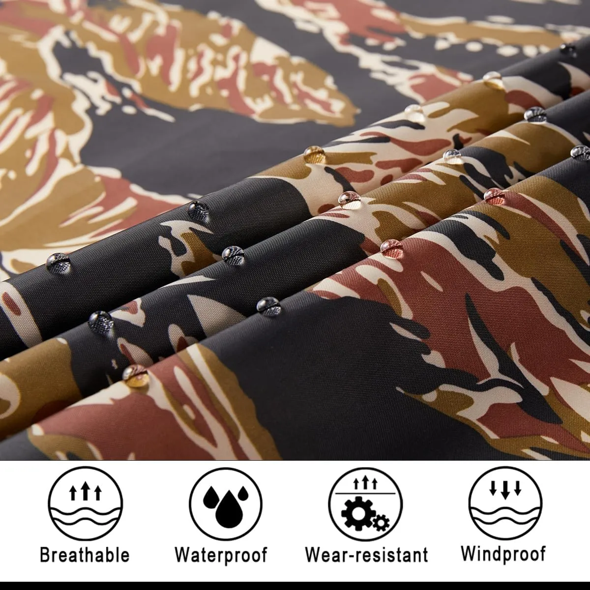 salamra Hooded Rain Poncho Waterproof Raincoat Jacket for Men/Women/Adults with Pocket