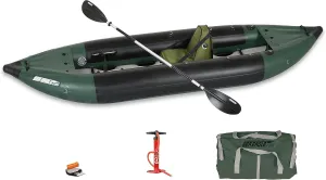 Sea Eagle 350FX Inflatable Explorer 1 Person 116 Fishing Kayak Fishing  Fishing, Touring, Camping & Whitewater