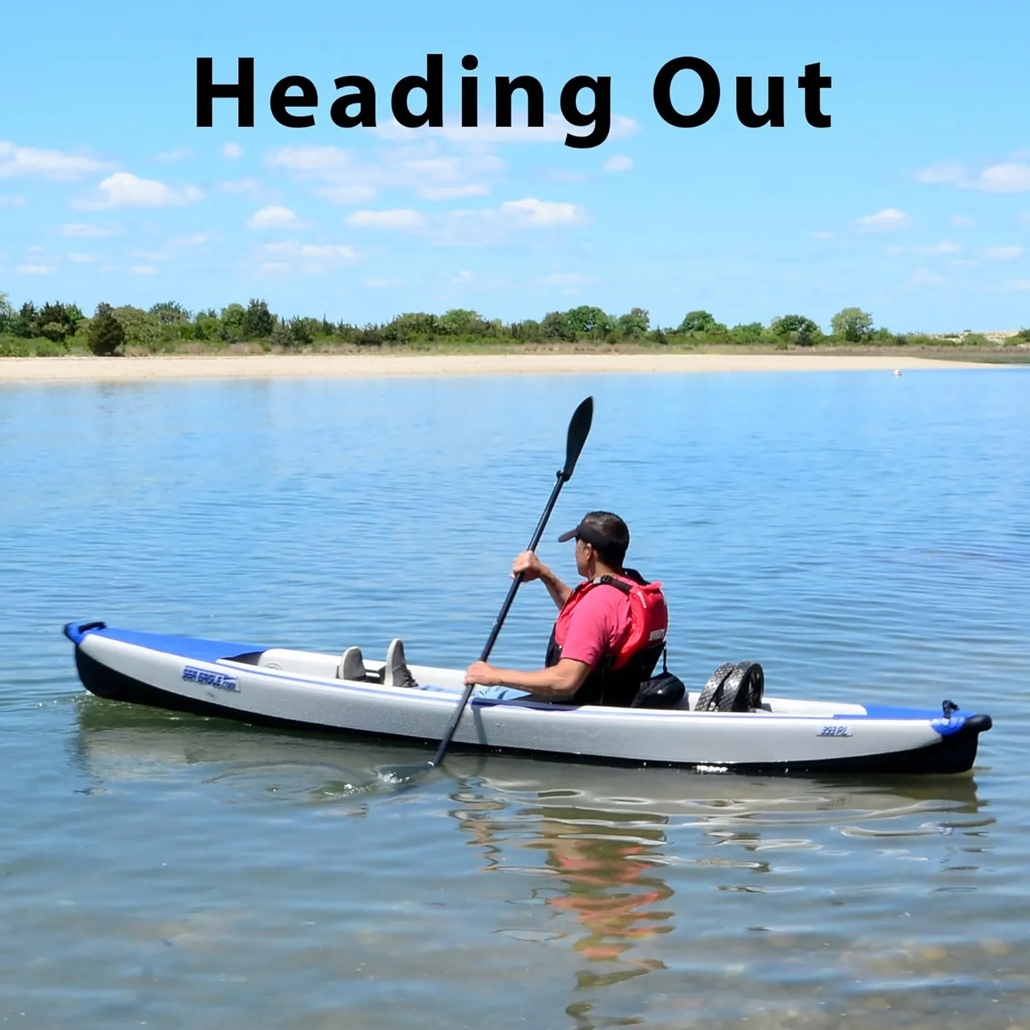Sea Eagle RazorLite Inflatable Kayak - Lightweight, Drop Stitch, High Speed Touring Kayak - Solo or Tandem - Tall Back Seat(s), Paddle(s), Backpack, Skeg and Pump