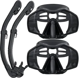 Snorkeling Gear for Adults, Dry Top Snorkel Mask Adult, Snorkel Set with 180Panoramic Wide View, Anti-Fog Scuba Diving Mask for Snorkeling Swimming Travel