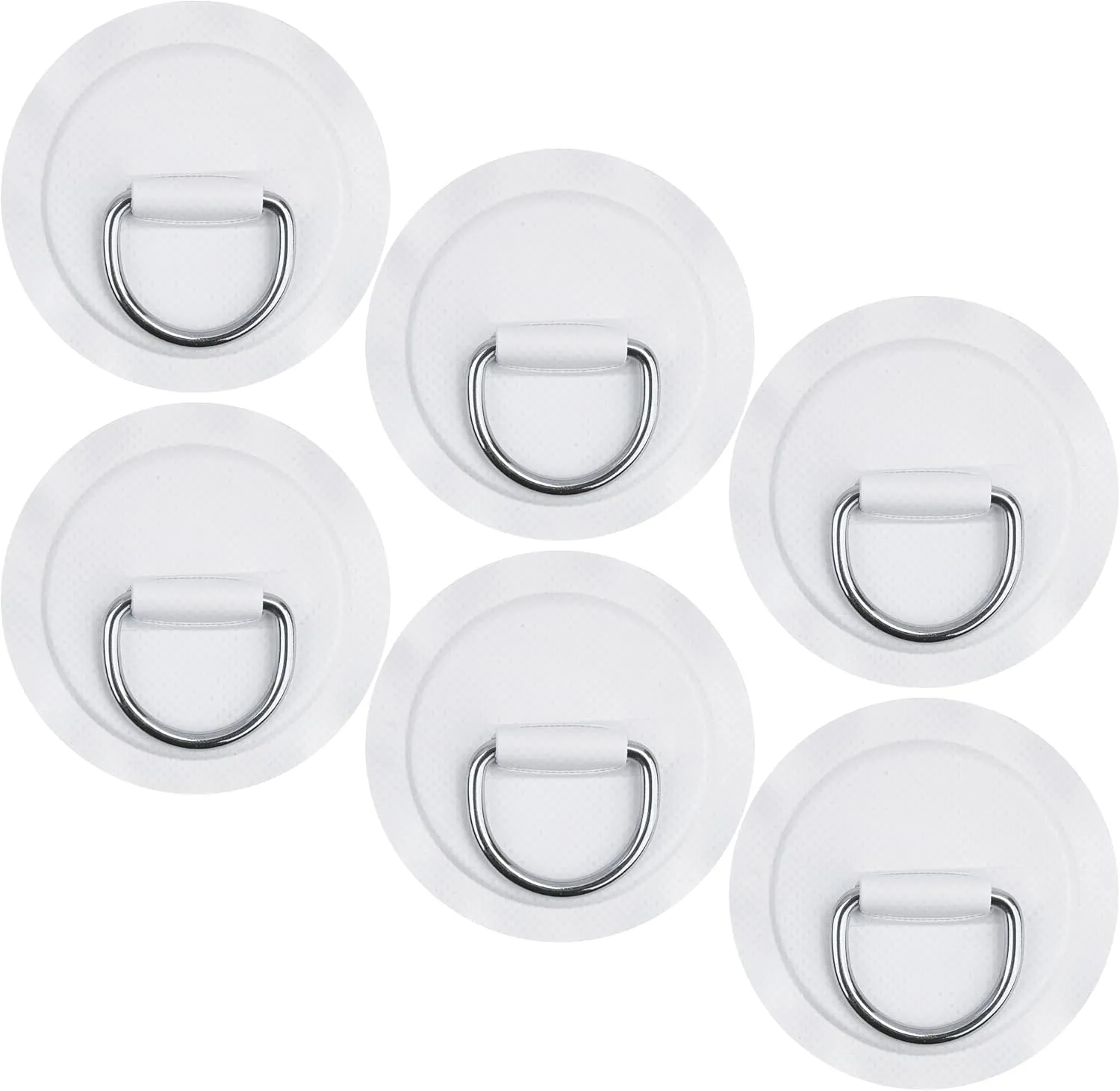 Stainless Steel D-Ring Patch Kit, PVC Paddle Board D-Rings for Kayak, Inflatable Boat, Caneo, SUP, No Glue Included, Water-Proof