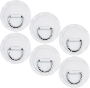 Stainless Steel D-Ring Patch Kit, PVC Paddle Board D-Rings for Kayak, Inflatable Boat, Caneo, SUP, No Glue Included, Water-Proof